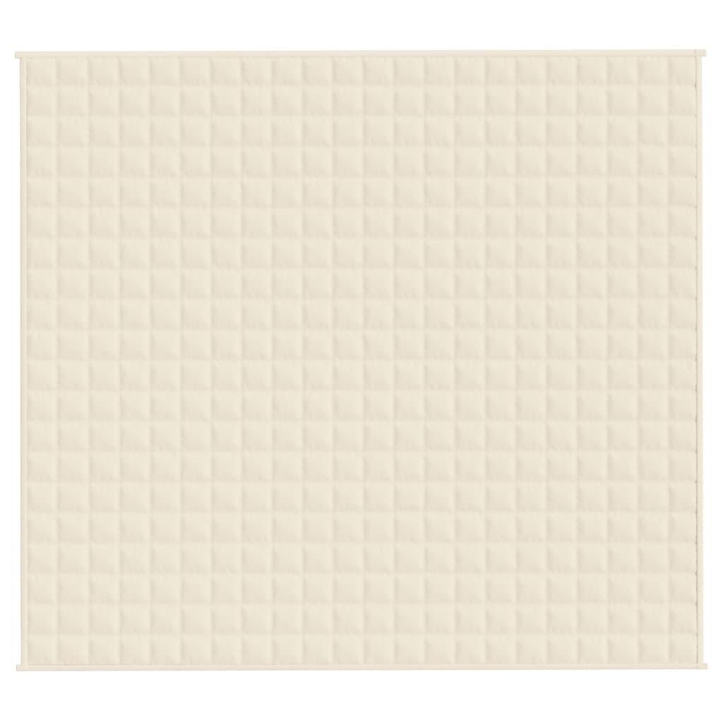 Világos krémszínű szövet súlyozott takaró 200 x 230 cm 13 kg 3
