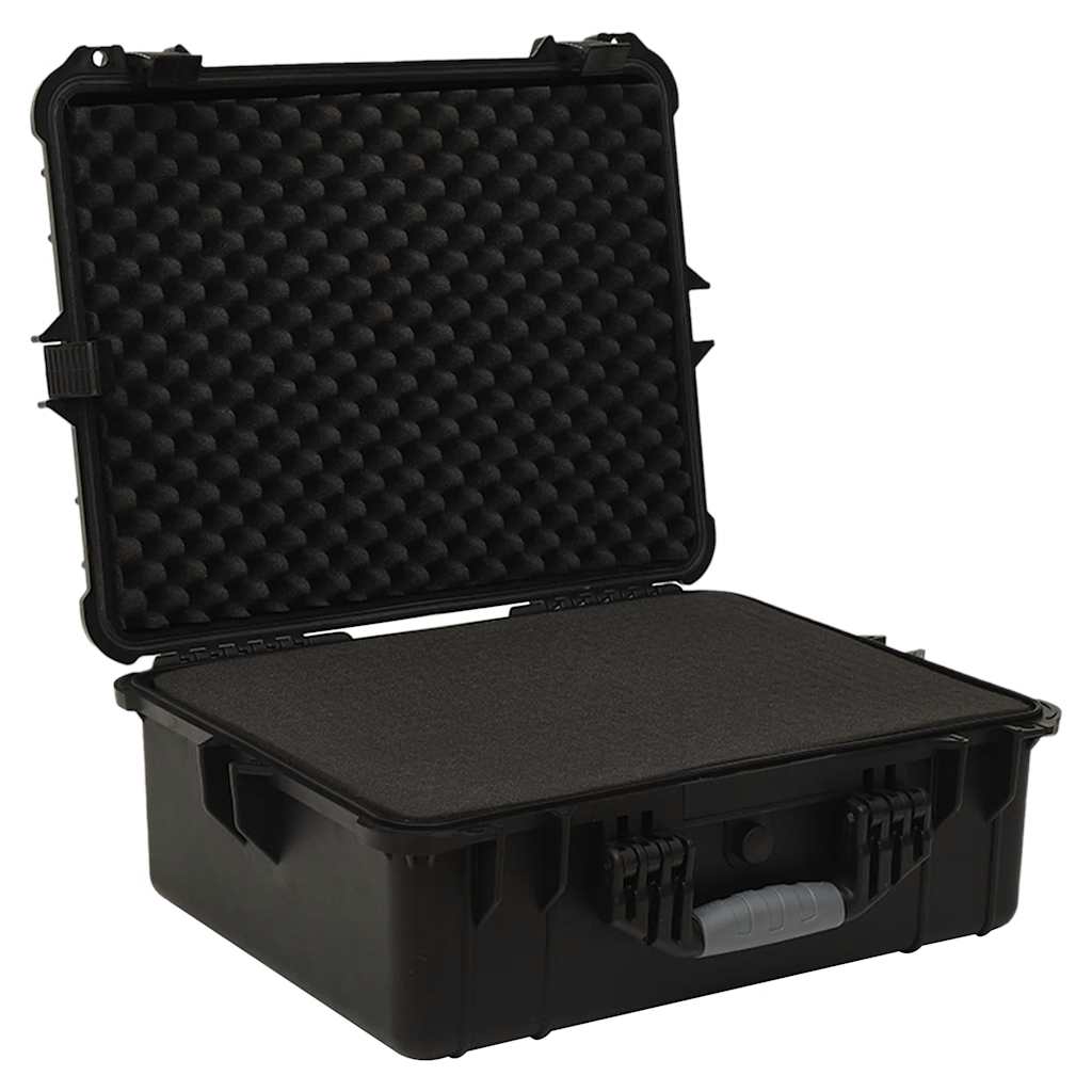 Fekete PP hordozható repülős tok 55 x 43 x 21 cm 3