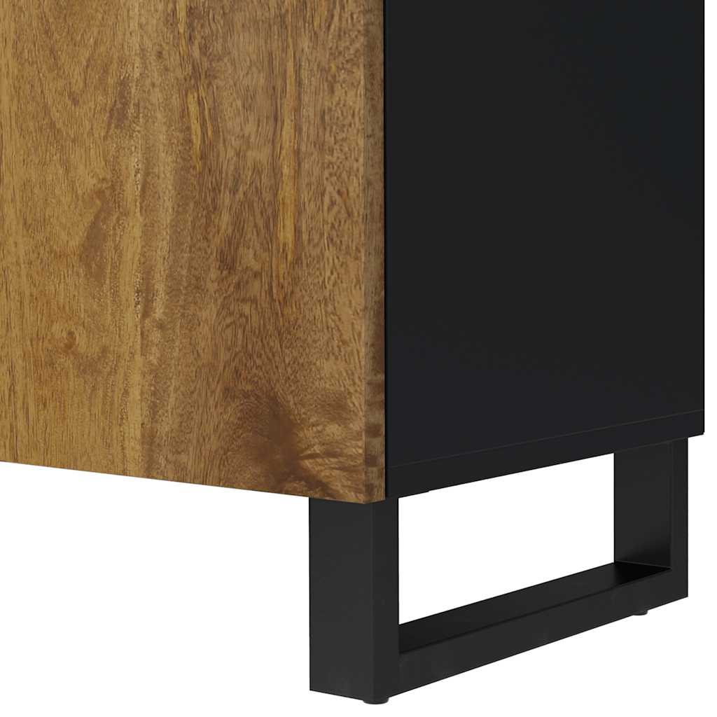 Tömör mangófa és szerelt fa TV-szekrény 105 x 33,5 x 46 cm 8