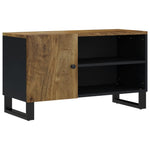 Tömör mangó- és szerelt fa TV-szekrény 80 x 33 x 46 cm 12