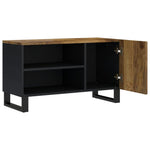 Tömör mangó- és szerelt fa TV-szekrény 80 x 33 x 46 cm 4