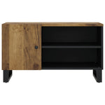 Tömör mangó- és szerelt fa TV-szekrény 80 x 33 x 46 cm 5