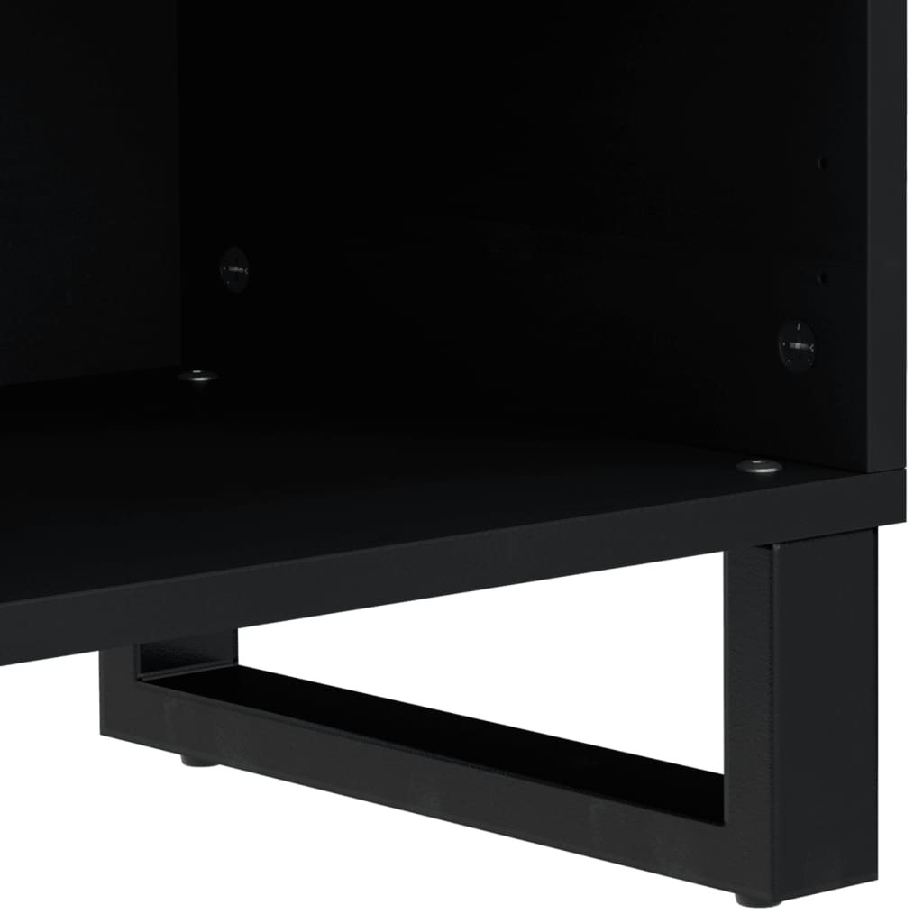 Tömör mangó- és szerelt fa TV-szekrény 80 x 33 x 46 cm 8