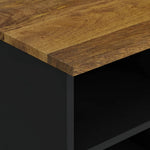 Tömör mangófa és szerelt fa TV-szekrény 100 x 33 x 46 cm 6