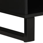 Tömör mangófa és szerelt fa TV-szekrény 100 x 33 x 46 cm 7