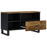 Tömör mangó- és szerelt fa TV-szekrény 80 x 33 x 46 cm 3