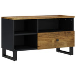Tömör mangó- és szerelt fa TV-szekrény 80 x 33 x 46 cm 12