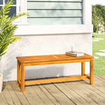 Tömör akácfa kerti pad 110 x 35 x 45 cm