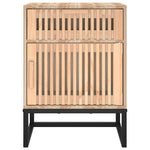 2 db szerelt fa és vas éjjeliszekrény 40x30x55,5 cm 8