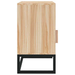 2 db szerelt fa és vas éjjeliszekrény 40x30x55,5 cm 10