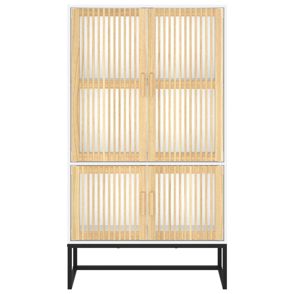 Fehér szerelt fa magasszekrény 70 x 35 x 125 cm 5