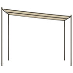 Bézs szövet és acél pavilon 3 x 3 m 180 g/m² 4
