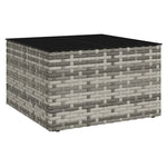 2 részes szürke polyrattan kerti ülőgarnitúra párnákkal 8