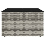 2 részes szürke polyrattan kerti ülőgarnitúra párnákkal 9