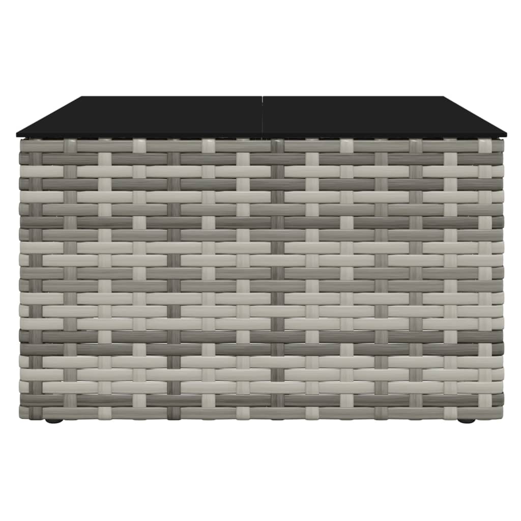 2 részes szürke polyrattan kerti ülőgarnitúra párnákkal 9