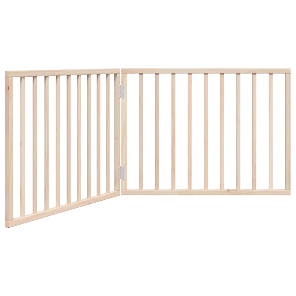 Összecsukható kutyakapu 2 panellel, nyárfa, 160 cm 2