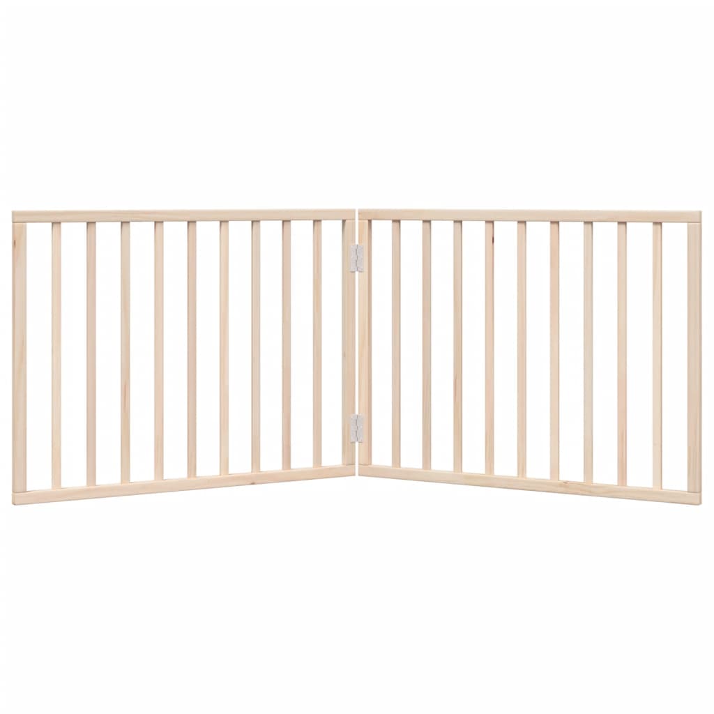 Összecsukható kutyakapu 2 panellel, nyárfa, 160 cm 4