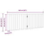 Összecsukható kutyakapu 2 panellel, nyárfa, 160 cm 9