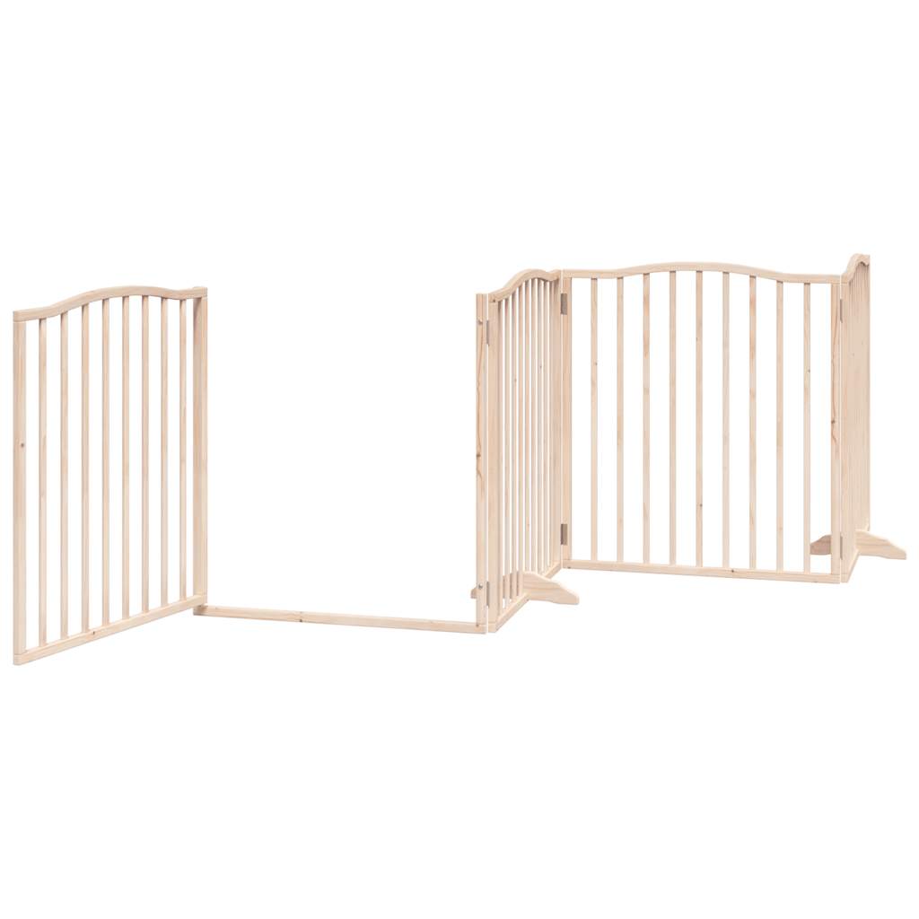 Nyárfa 4 paneles összecsukható kutyakapu ajtóval 320 cm 4