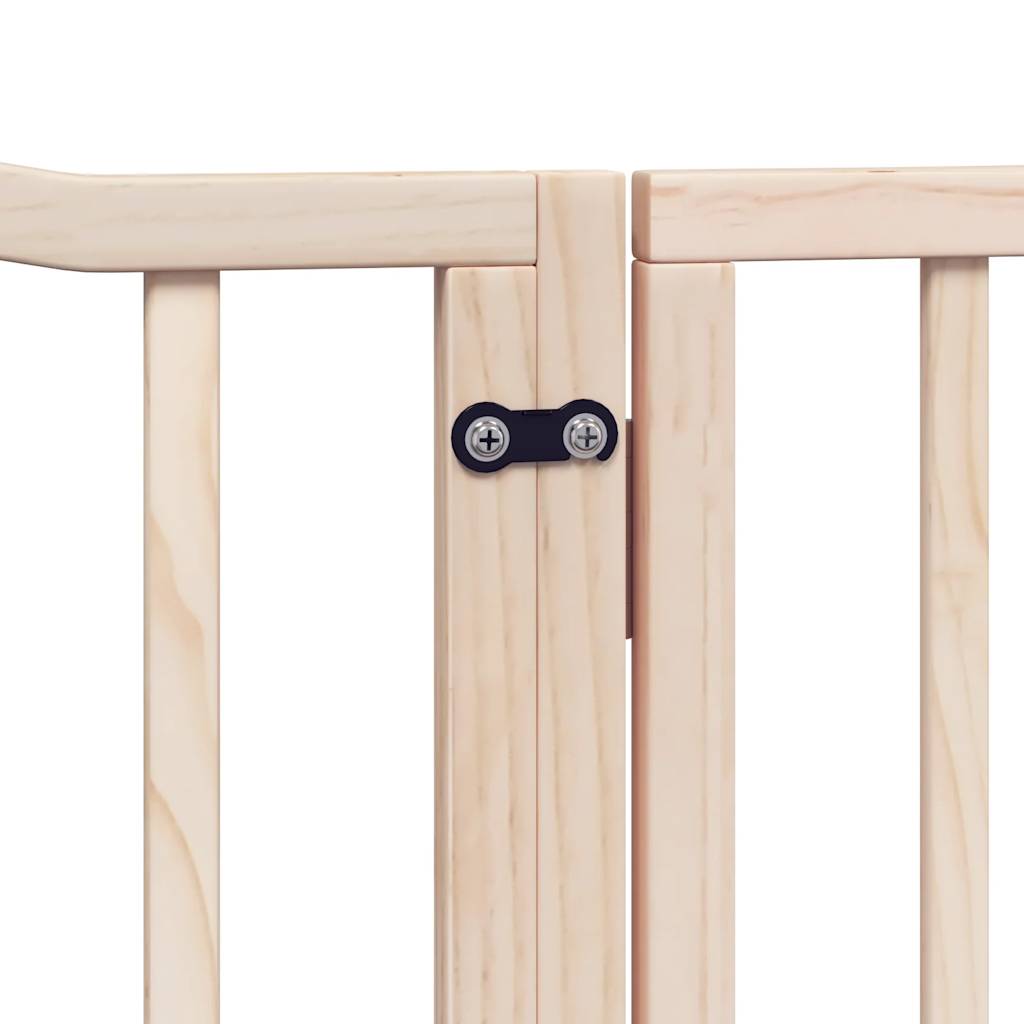 Nyárfa 4 paneles összecsukható kutyakapu ajtóval 320 cm 8