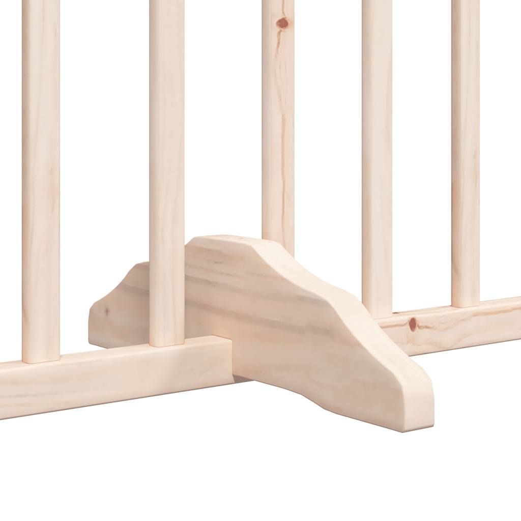 Nyárfa 4 paneles összecsukható kutyakapu ajtóval 320 cm 9