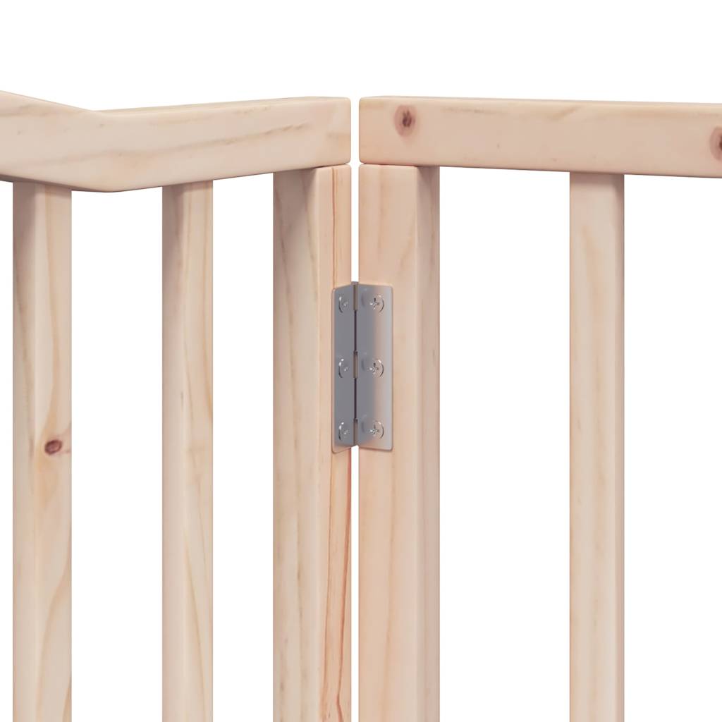 Nyárfa 4 paneles összecsukható kutyakapu ajtóval 320 cm 10