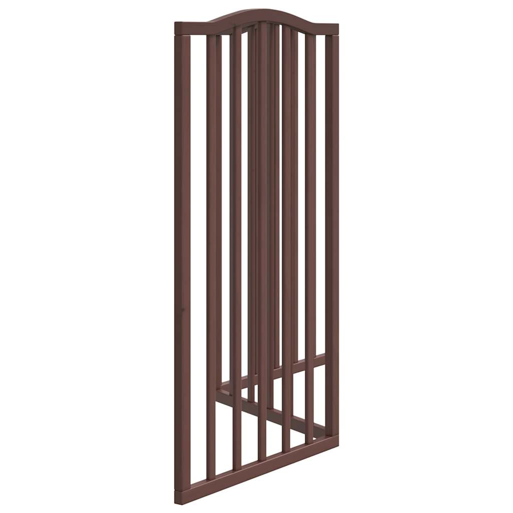 Barna nyárfa 3 paneles összecsukható kutyakapu 150 cm 5