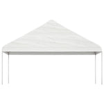 Fehér polietilén pavilon tetővel 5,88 x 2,23 x 3,75 m 2