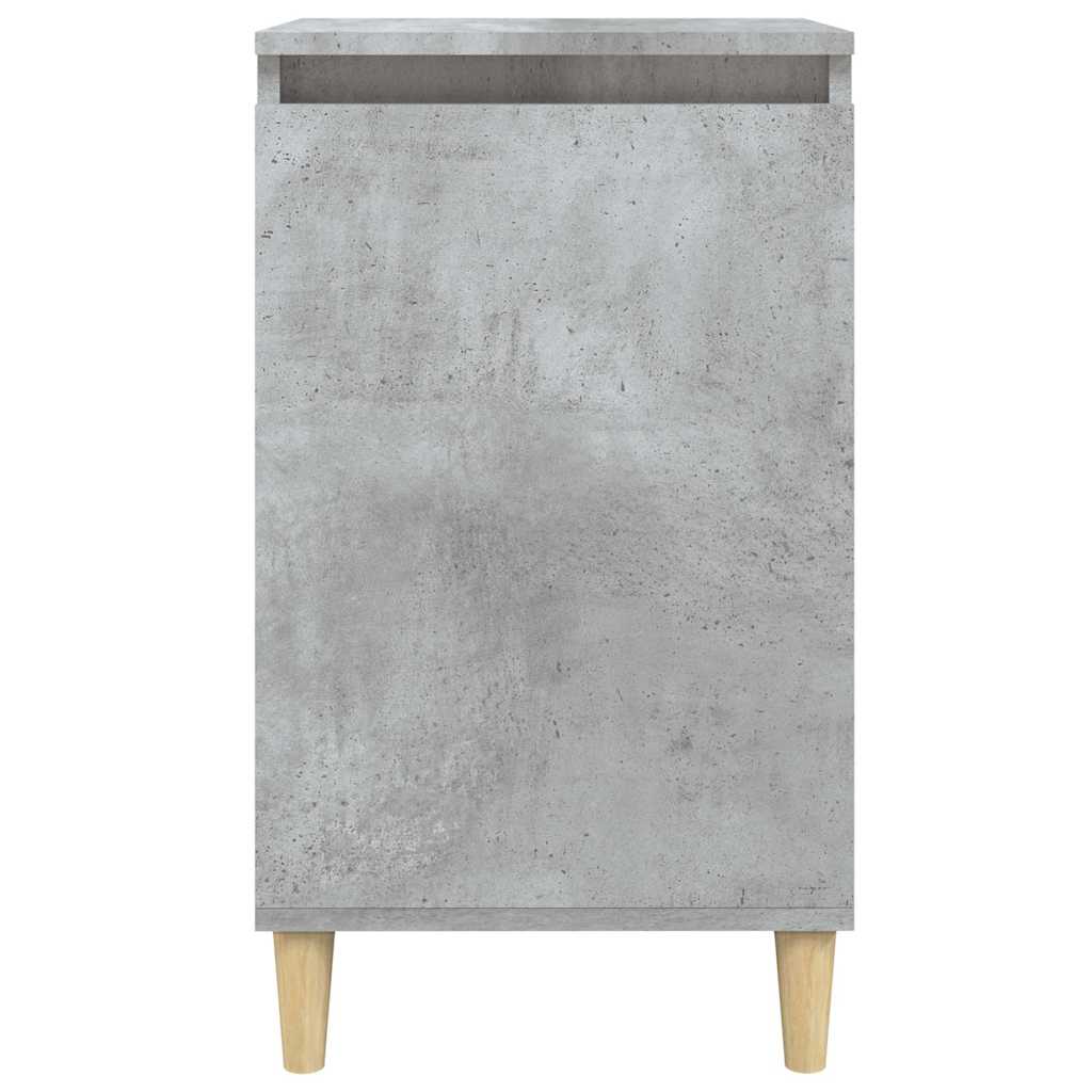2 db betonszürke szerelt fa éjjeliszekrény 40x35x70 cm 5