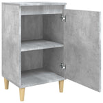 2 db betonszürke szerelt fa éjjeliszekrény 40x35x70 cm 6