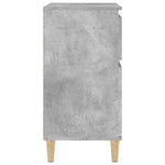 Betonszürke szerelt fa tálalószekrény 60 x 35 x 70 cm 8