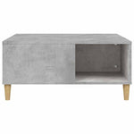Betonszürke szerelt fa dohányzóasztal 80x80x36,5 cm 5