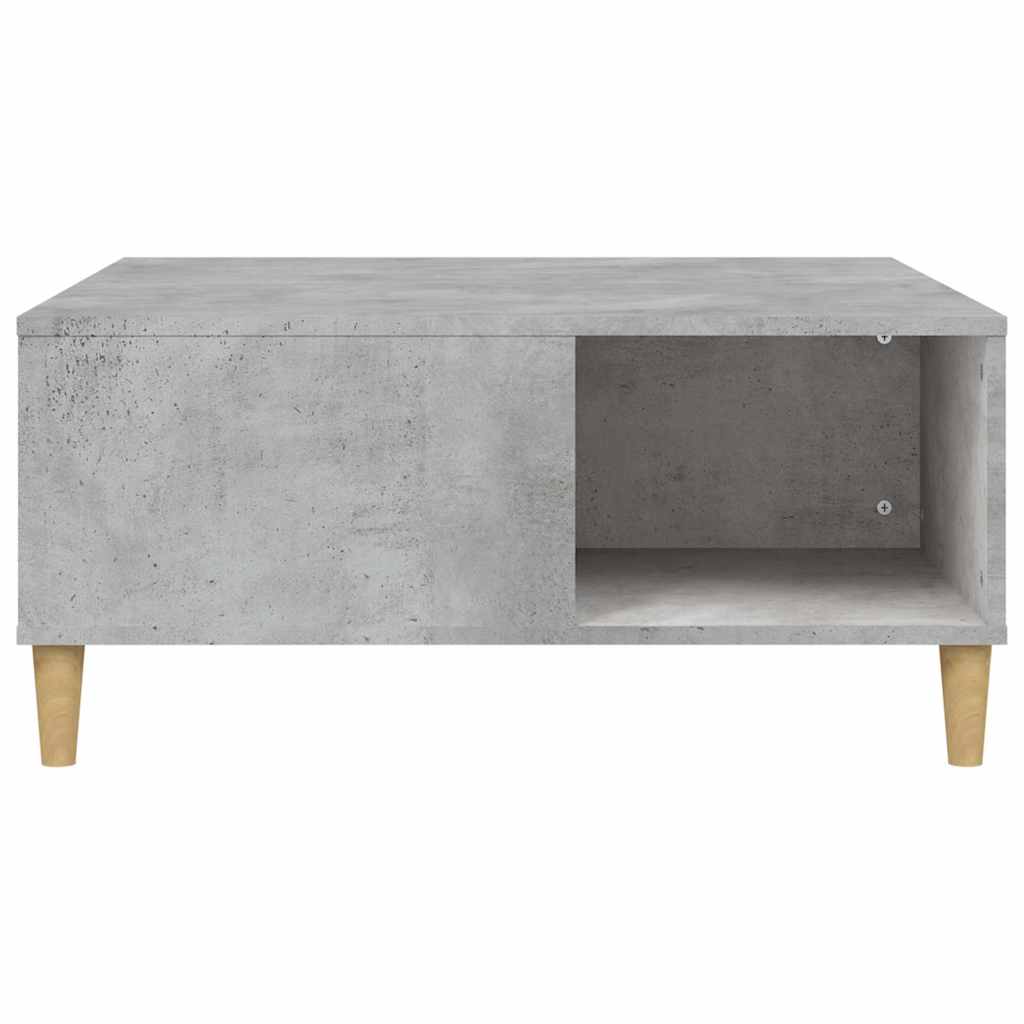 Betonszürke szerelt fa dohányzóasztal 80x80x36,5 cm 5
