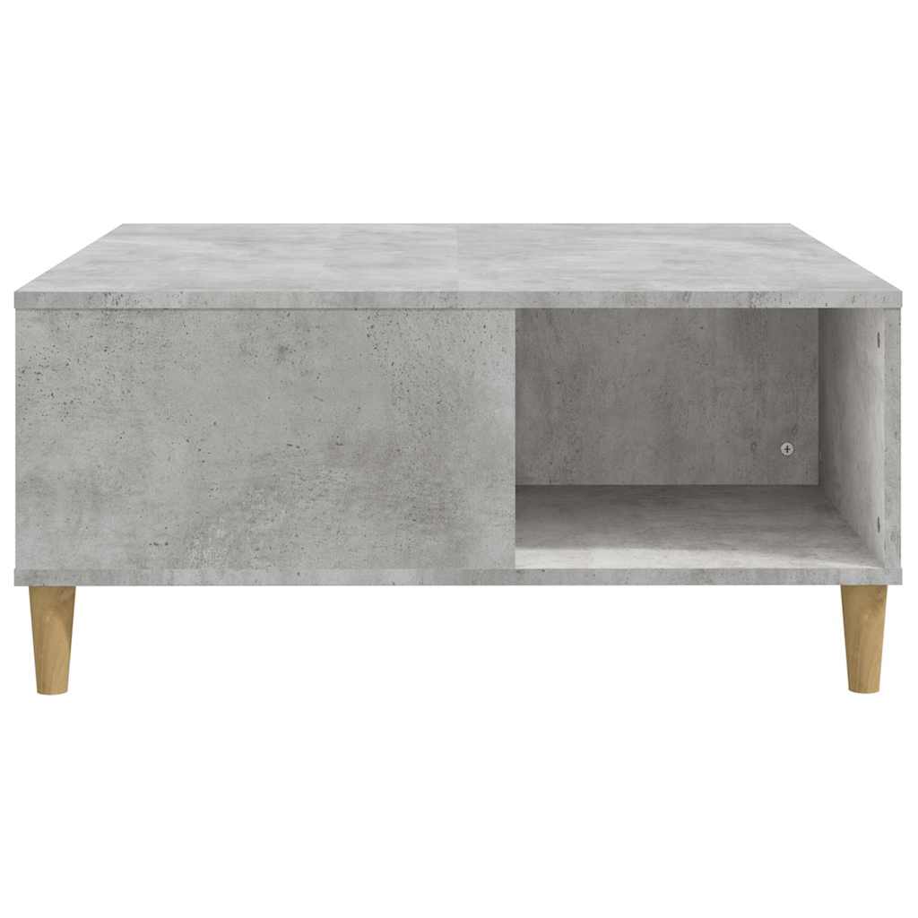 Betonszürke szerelt fa dohányzóasztal 80x80x36,5 cm 6