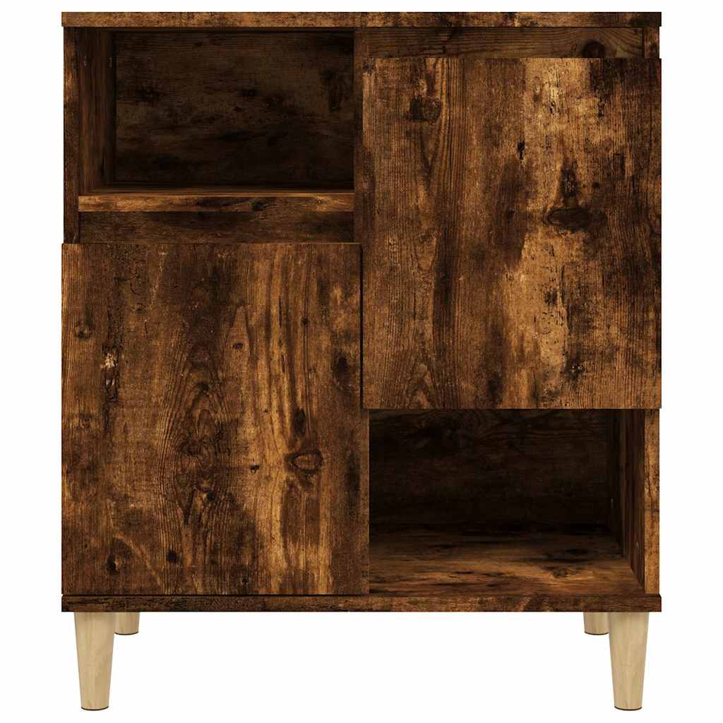 Füstös tölgy színű szerelt fa tálalószekrény 60 x 35 x 70 cm 6
