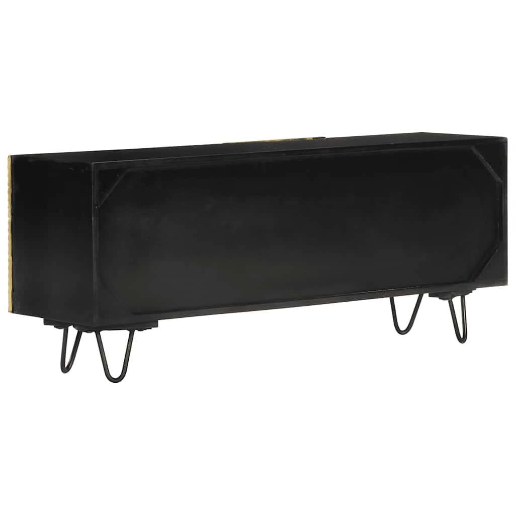 Tömör mangófa TV-szekrény 110 x 30 x 45 cm 3