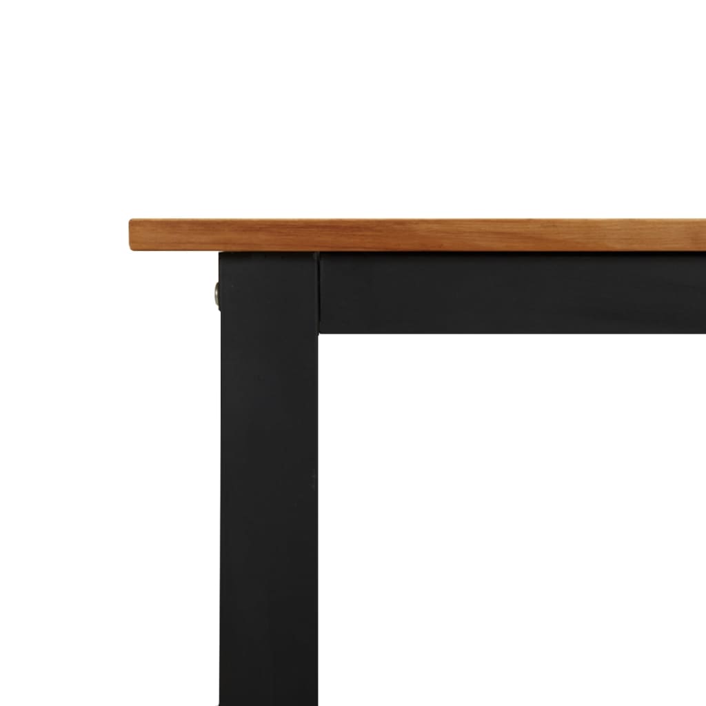 Tömör akácfa kerti asztal U-alakú lábakkal 180 x 90 x 75 cm 7
