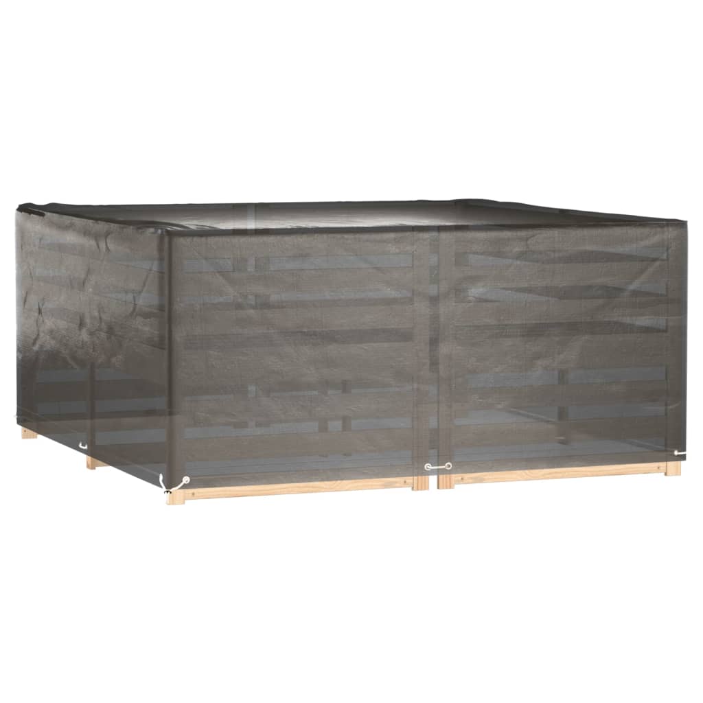 2 db négyzet alakú kerti bútorhuzat 16 fűzőlyukkal 205x205x90cm 2