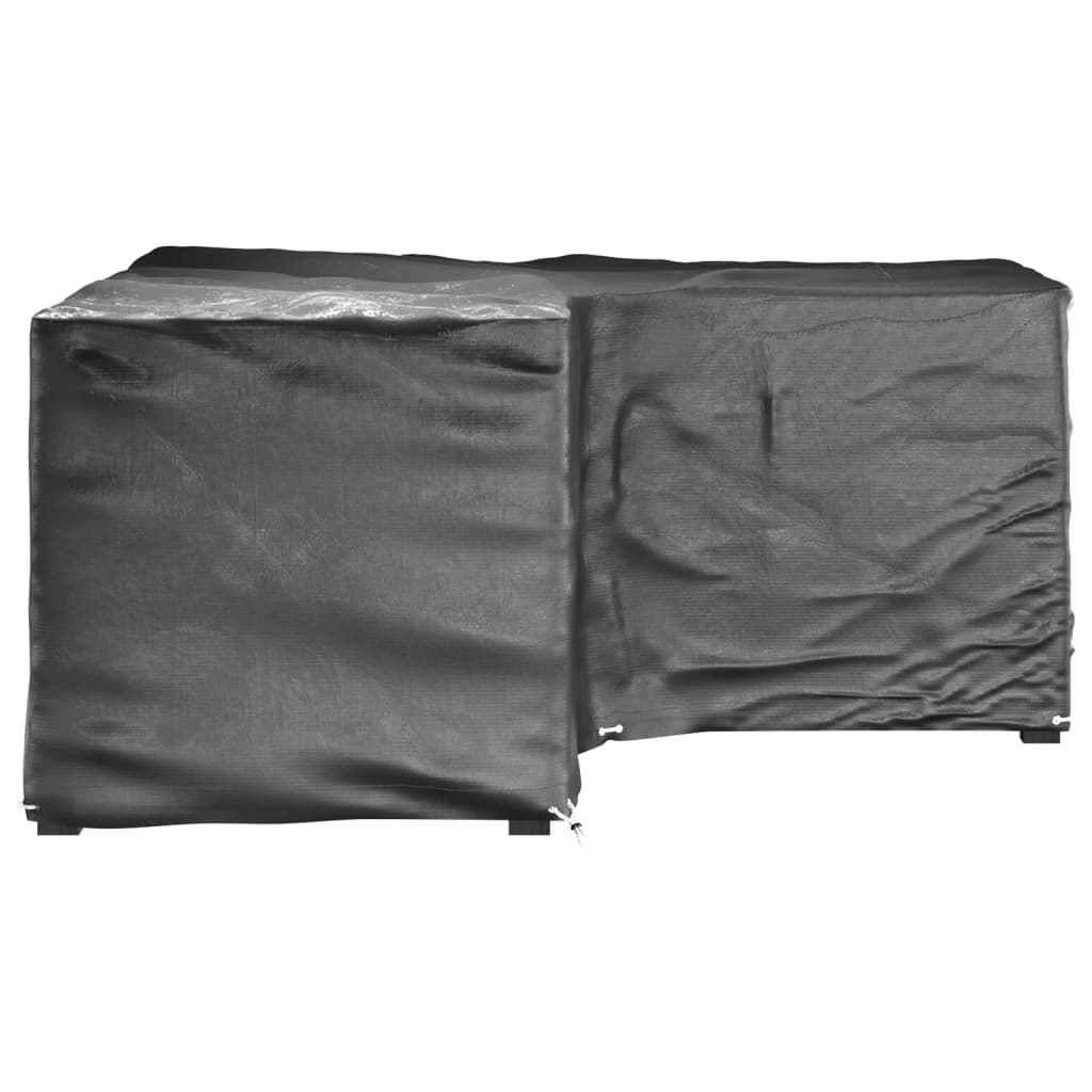 2 db L-alakú kerti bútorhuzat 16 fűzőlyukkal 215x215x90 cm 3
