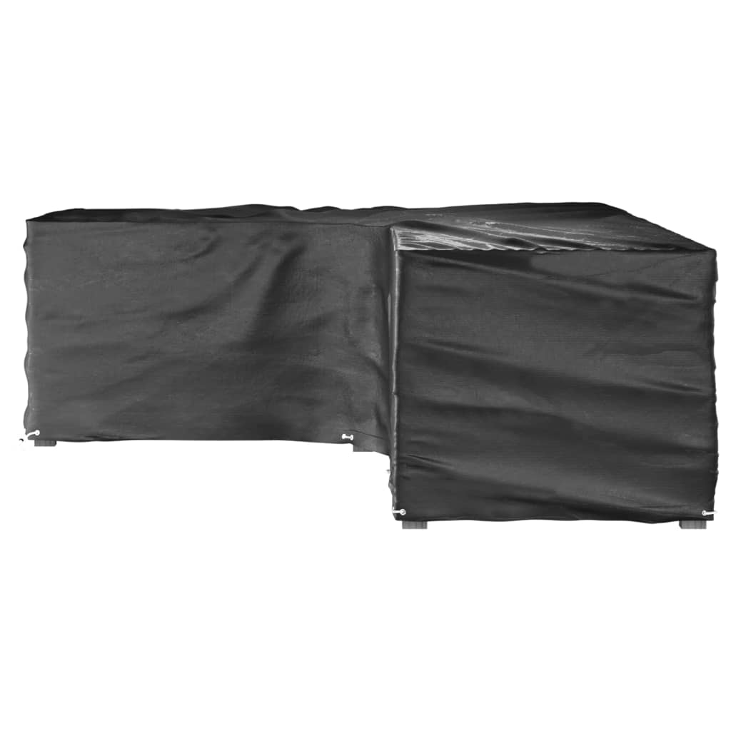 2 db L-alakú kerti bútorhuzat 18 fűzőlyukkal 220x285x80 cm 4