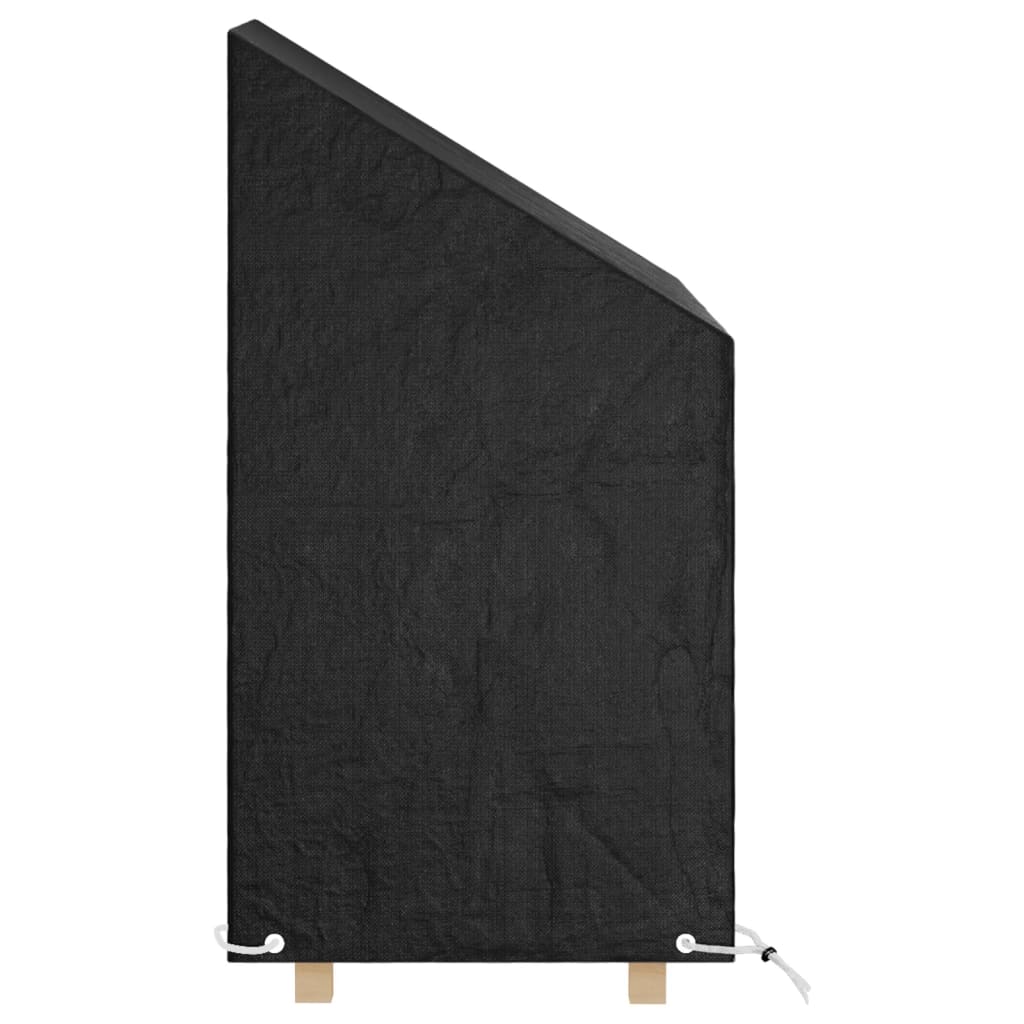 2 db polietilén kerti szék huzat 8 fűzőlyukkal 65x65x80/120 cm 3