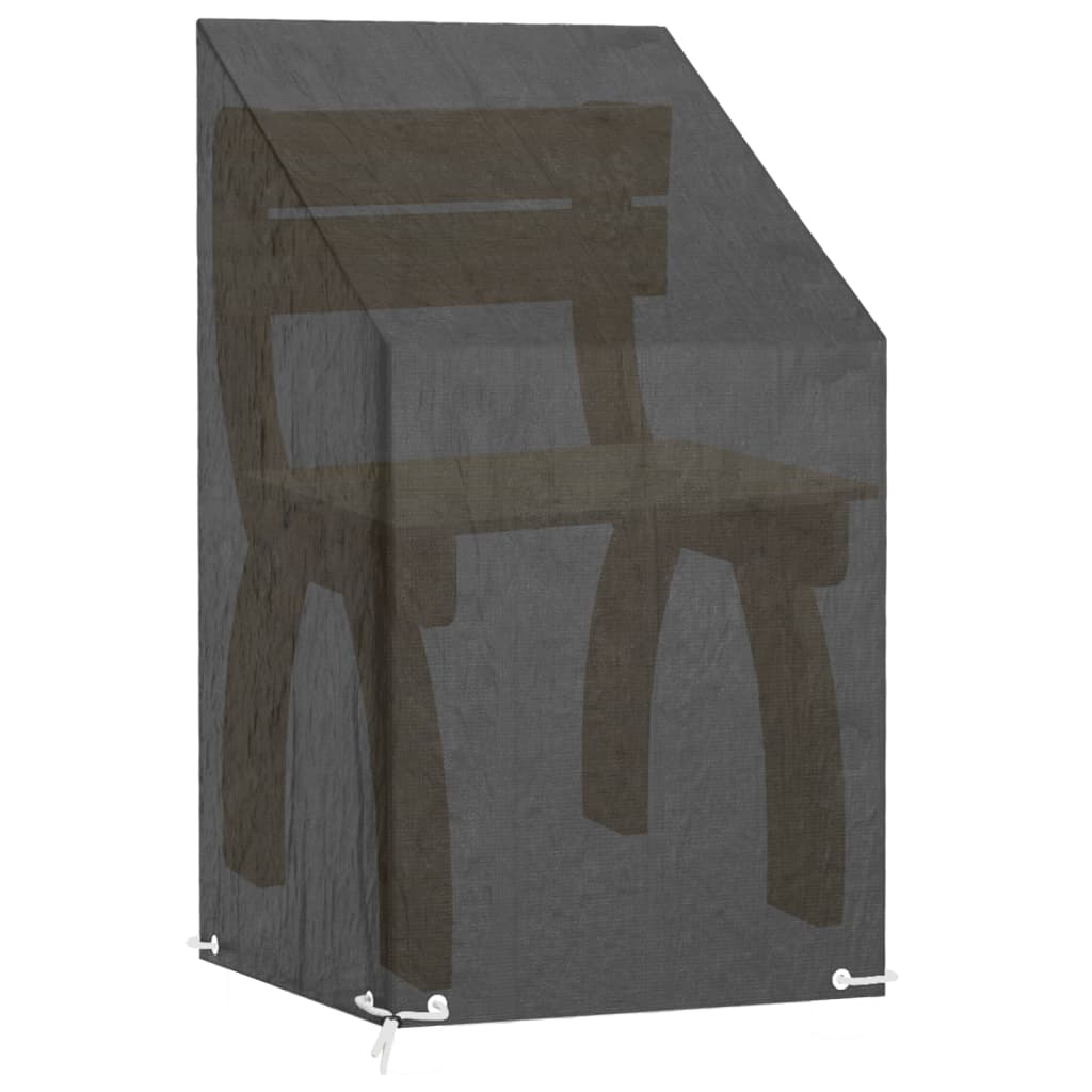 2 db polietilén kerti szék huzat 8 fűzőlyukkal 65x65x80/120 cm 5