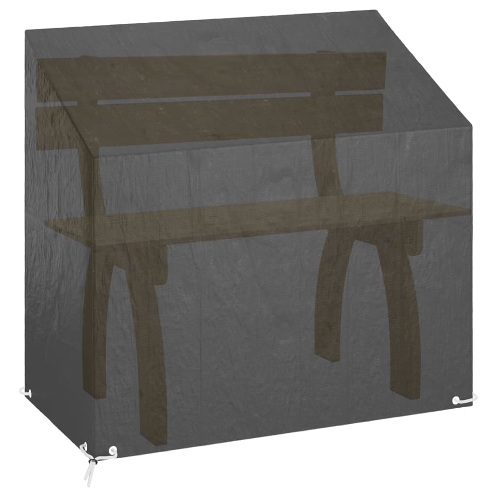 2 db polietilén kerti pad huzat 8 fűzőlyukkal 130x70x70/88 cm 5