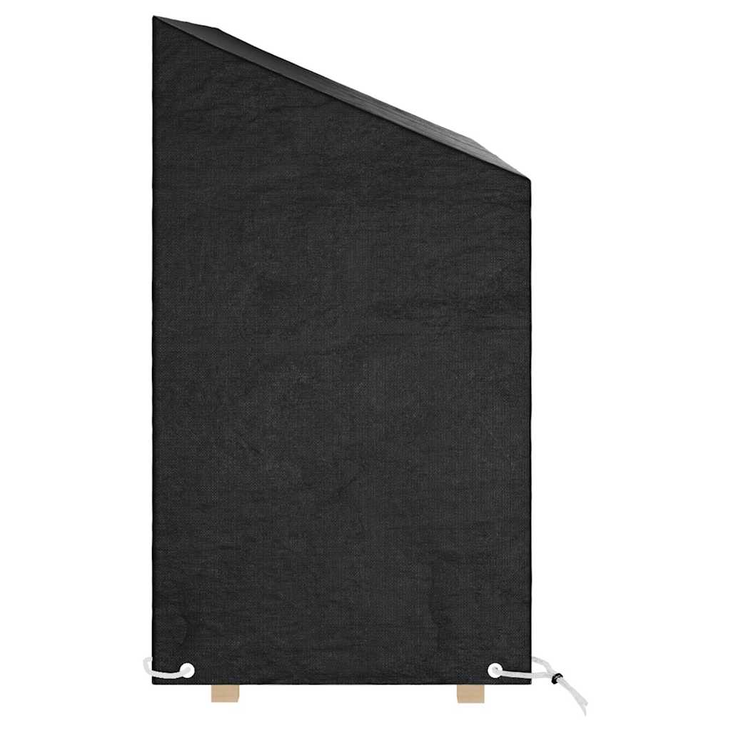 2 db polietilén kerti padhuzat 8 fűzőlyukkal 160x70x70/88 cm 3