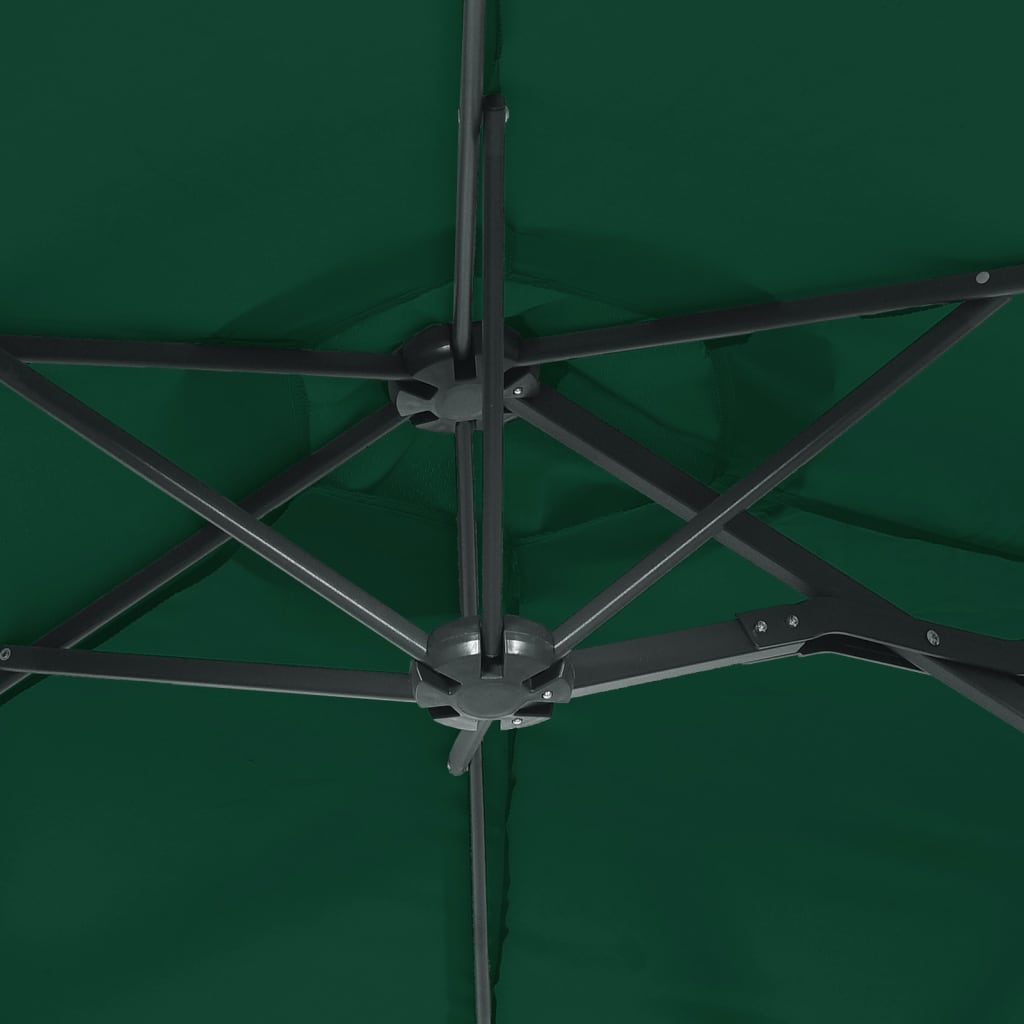 Zöld dupla tetős napernyő 316x145 cm 6