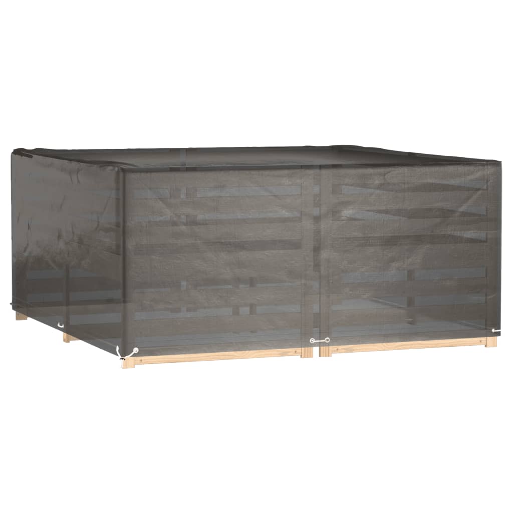 Négyzet alakú kerti bútorhuzat 16 fűzőlyukkal 205 x 205 x 90 cm 2