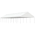 Fehér polietilén pavilon tetővel 17,84 x 5,88 x 3,75 m