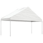 Fehér polietilén pavilon tetővel 17,84 x 5,88 x 3,75 m 2