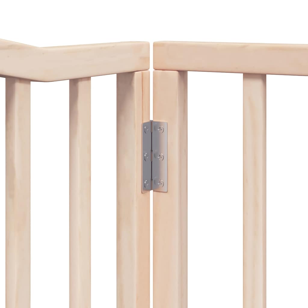 Nyárfa 6 paneles összecsukható kutyakapu ajtóval 480 cm 9