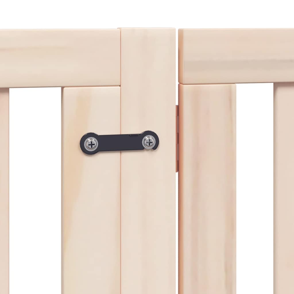 Nyárfa 8 paneles összecsukható kutyakapu ajtóval 640 cm 8